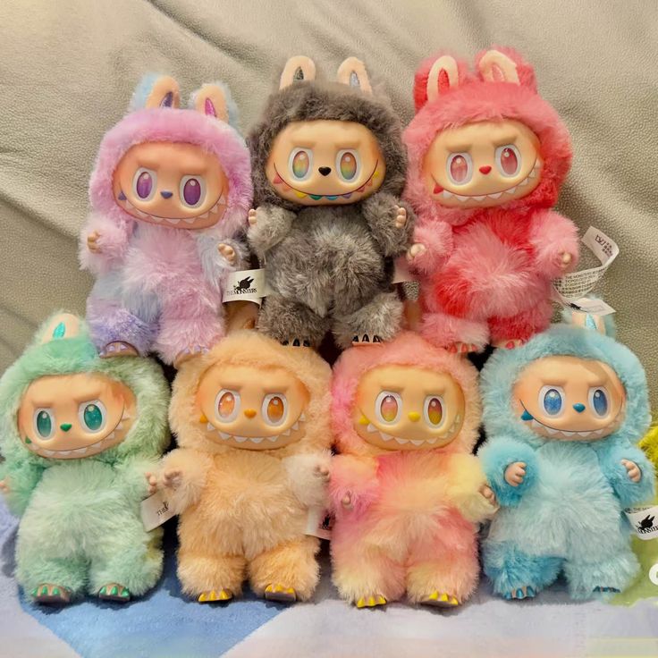 POP MART The Monsters Big into Energy Series-Vinyl Plush Doll Labubu v3 Blind Box - Whole set of 6