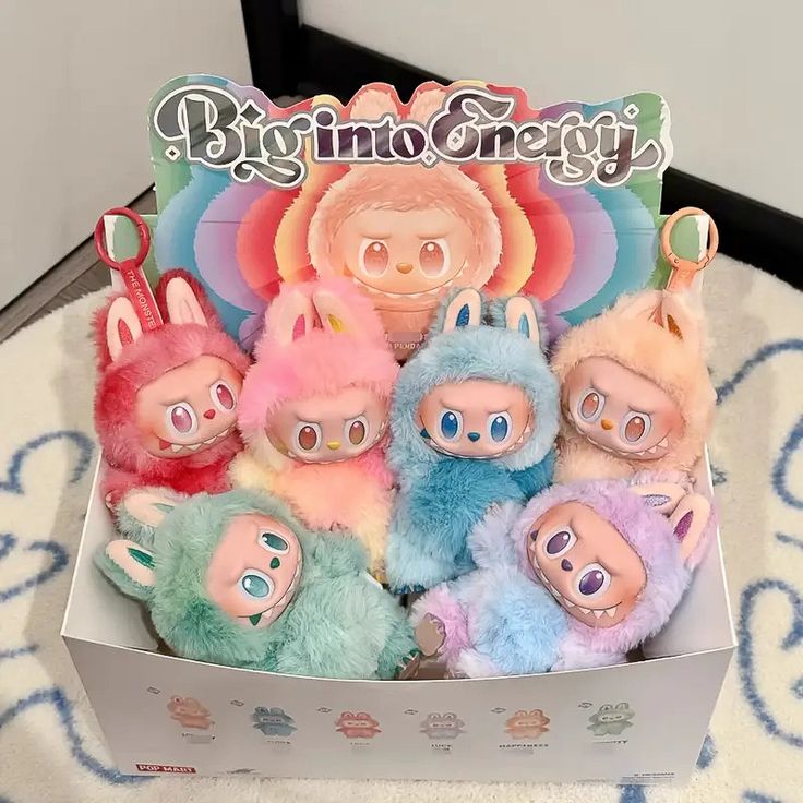 POP MART The Monsters Big into Energy Series-Vinyl Plush Doll Labubu v3 Blind Box - Whole set of 6